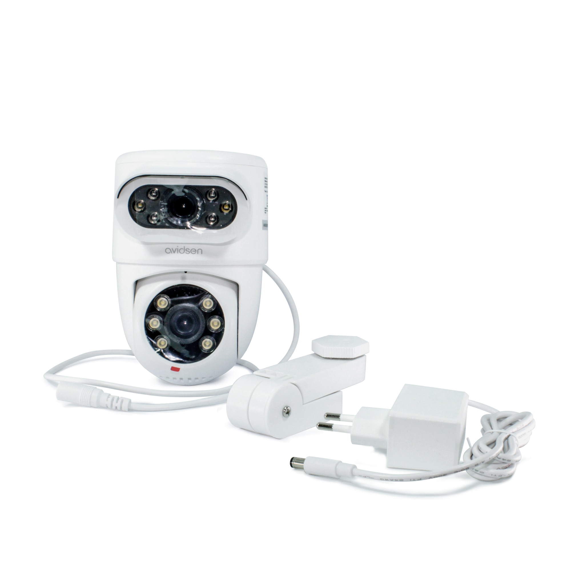 Cámara IP motorizada para exteriores 2K con doble lente HomeCam Dual PTZ - Avidsen Blanco-4