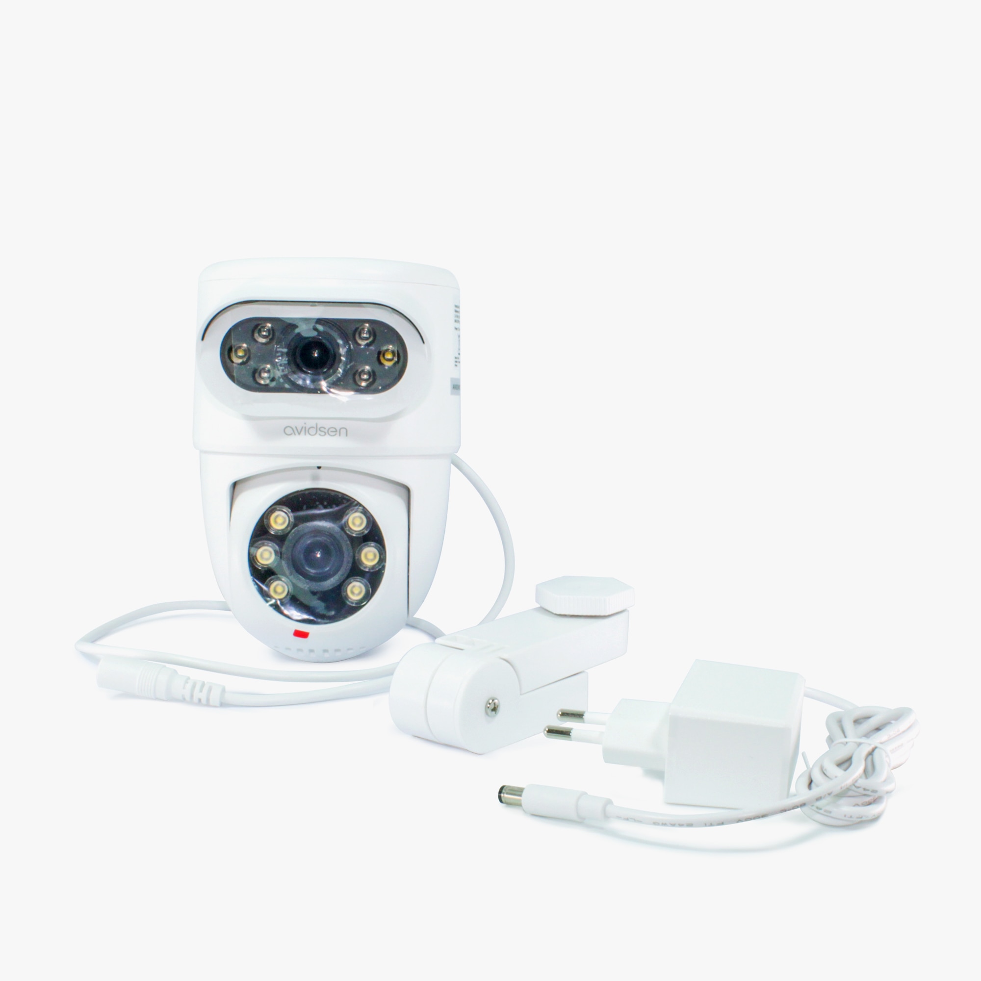 Cámara IP motorizada para exteriores 2K con doble lente HomeCam Dual PTZ - Avidsen Blanco-5