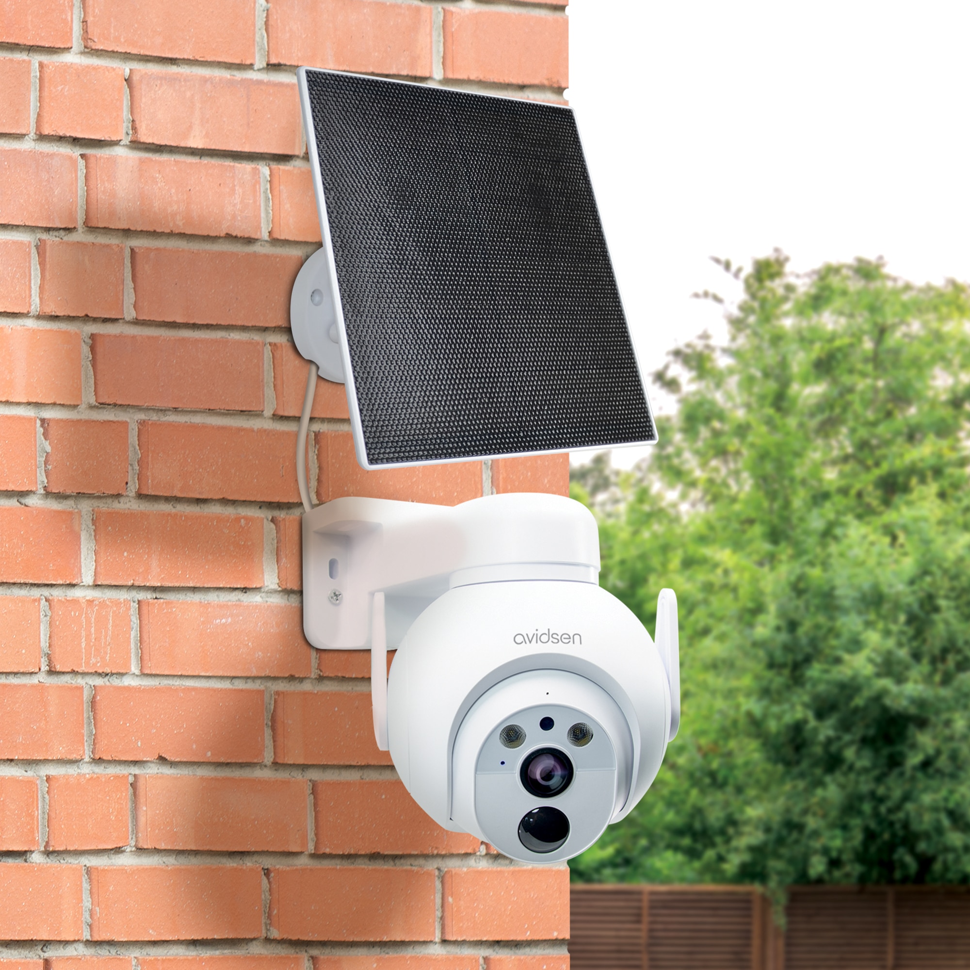 Cámara IP motorizada para exteriores 2,5K solar con batería HomeCam Battery 2,5 K PTZ - Avidsen Blanco-10