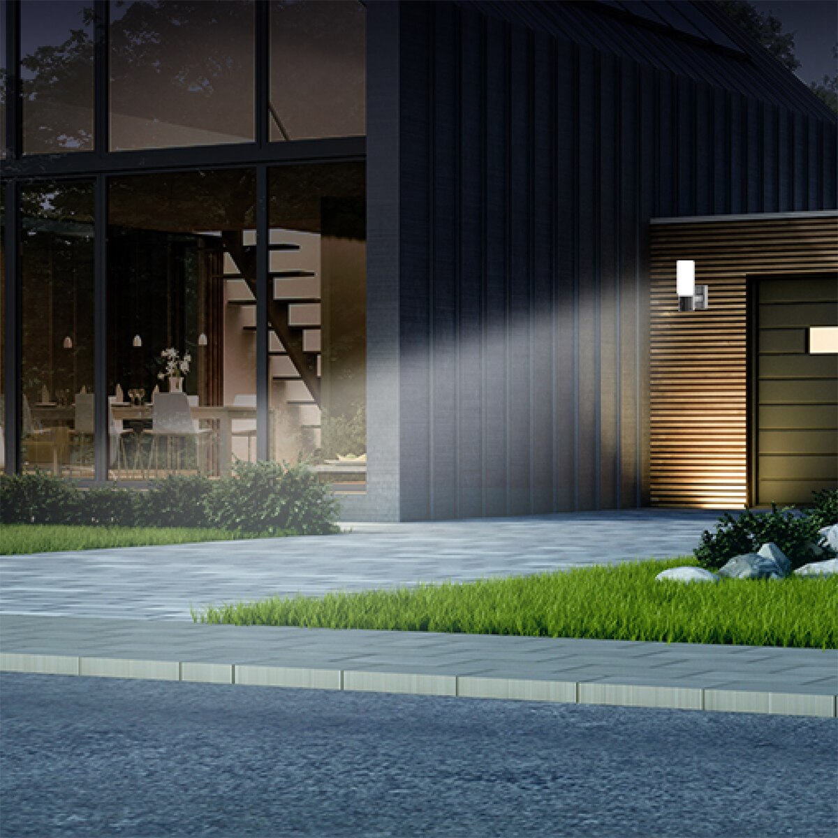 Cámara de seguridad inteligente con luz de pared Ezviz EL3 Gris-4