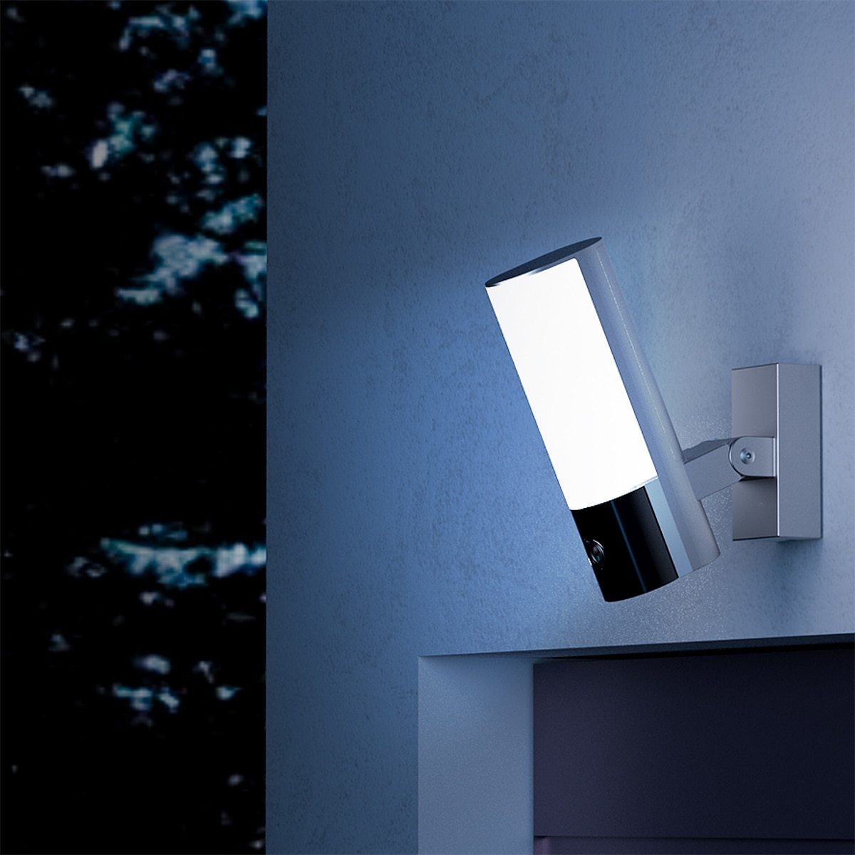 Cámara de seguridad inteligente con luz de pared Ezviz EL3 Gris-5