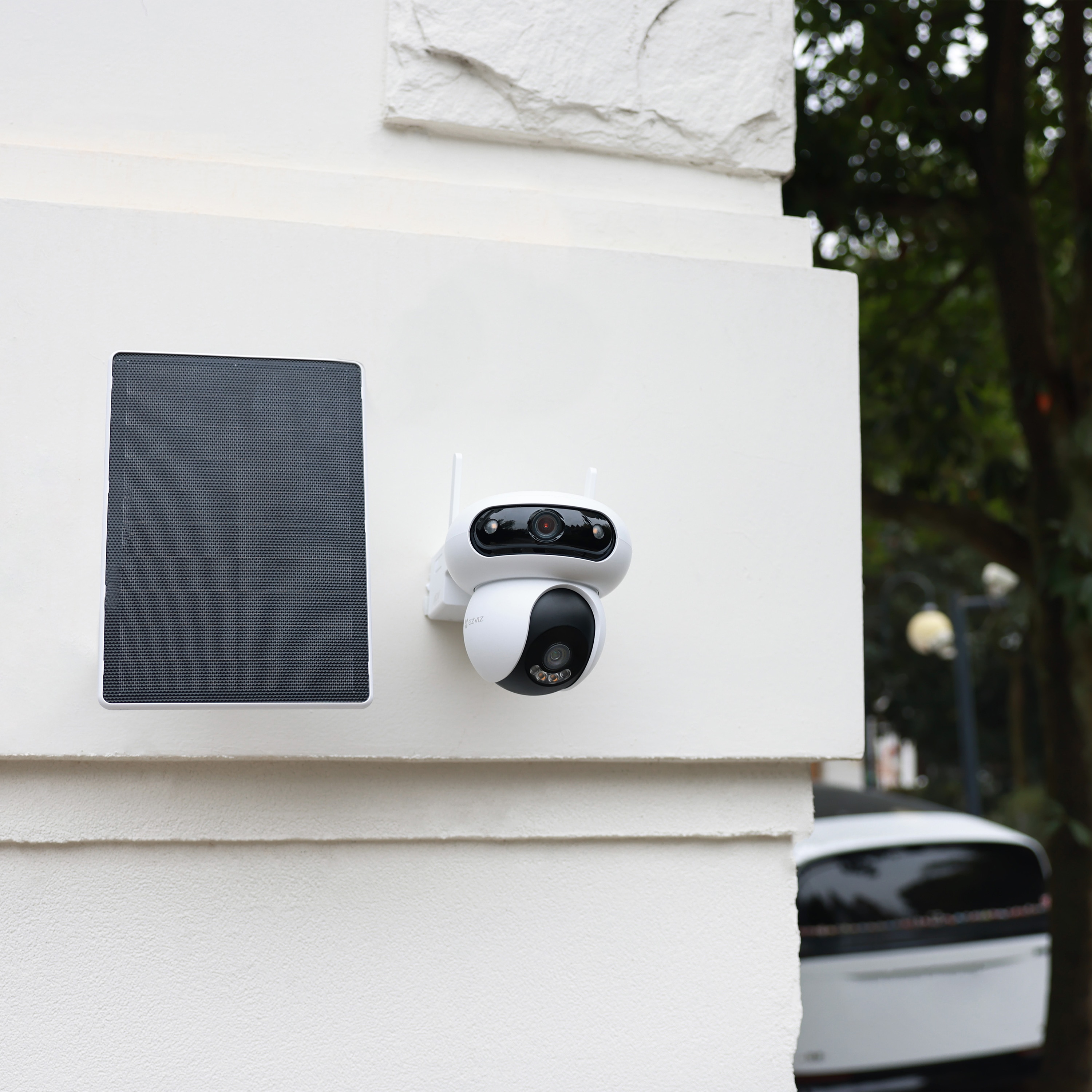 Cámara exterior Ezviz 360 HB90 solar Blanco - Negro-7