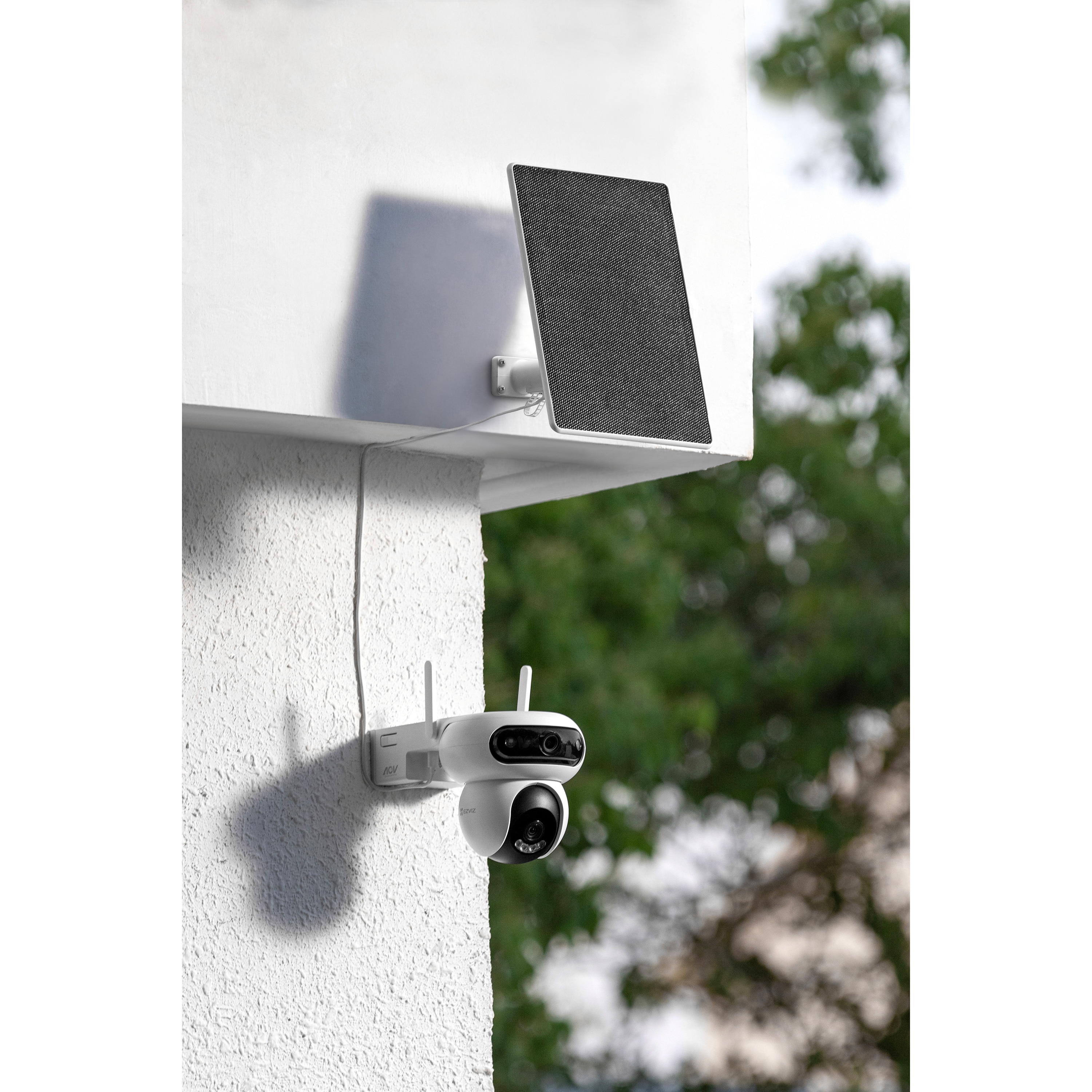 Cámara exterior Ezviz 360 HB90 solar Blanco - Negro-9
