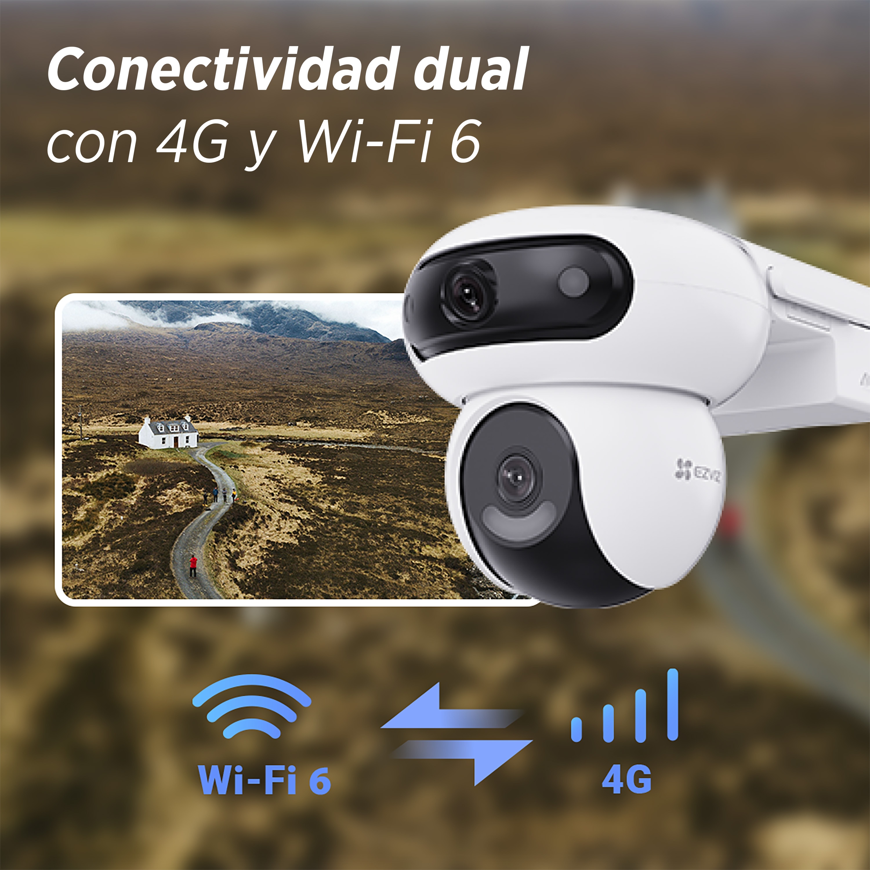 Cámara exterior Ezviz 360 HB90x solar Blanco-13