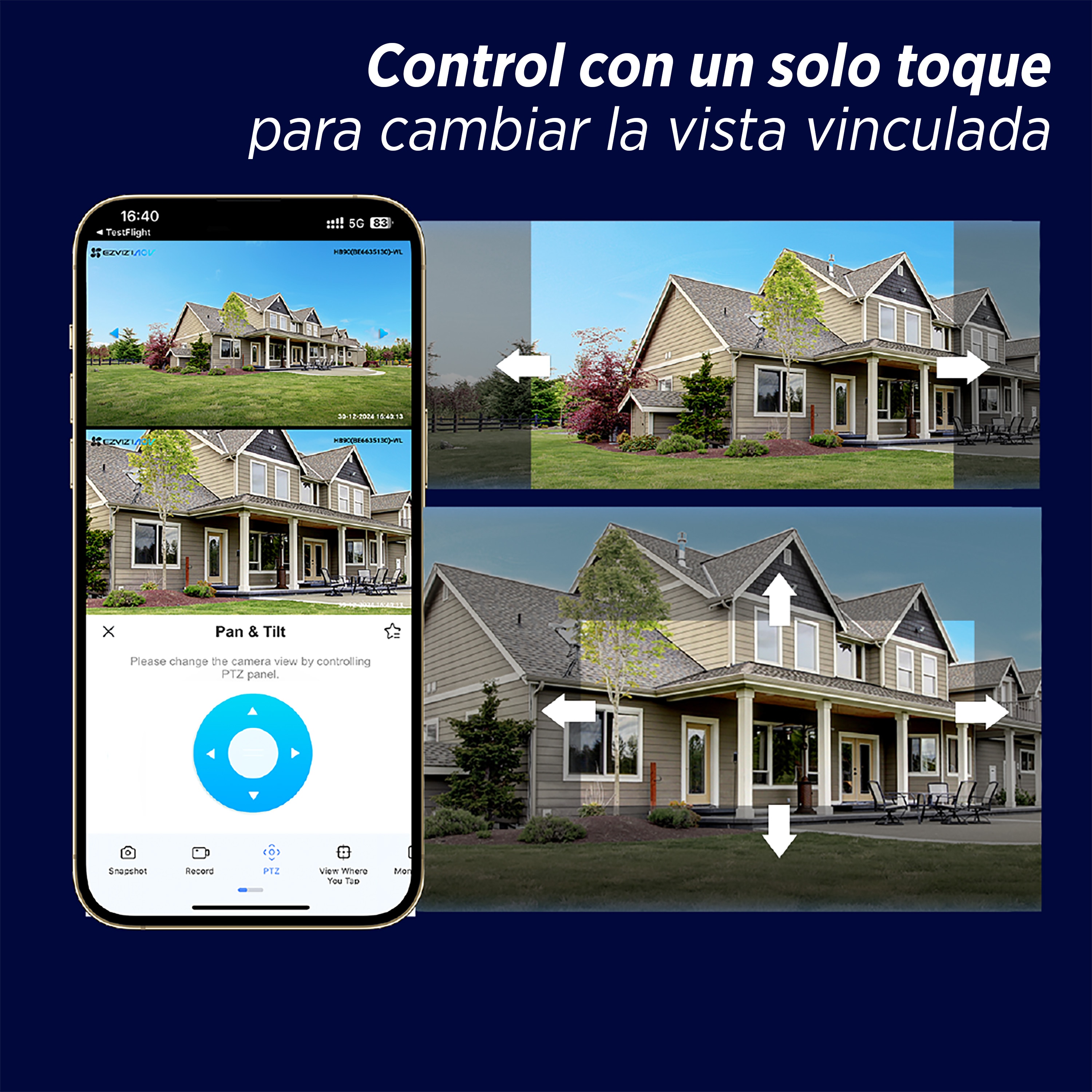 Cámara exterior Ezviz 360 HB90x solar Blanco-18