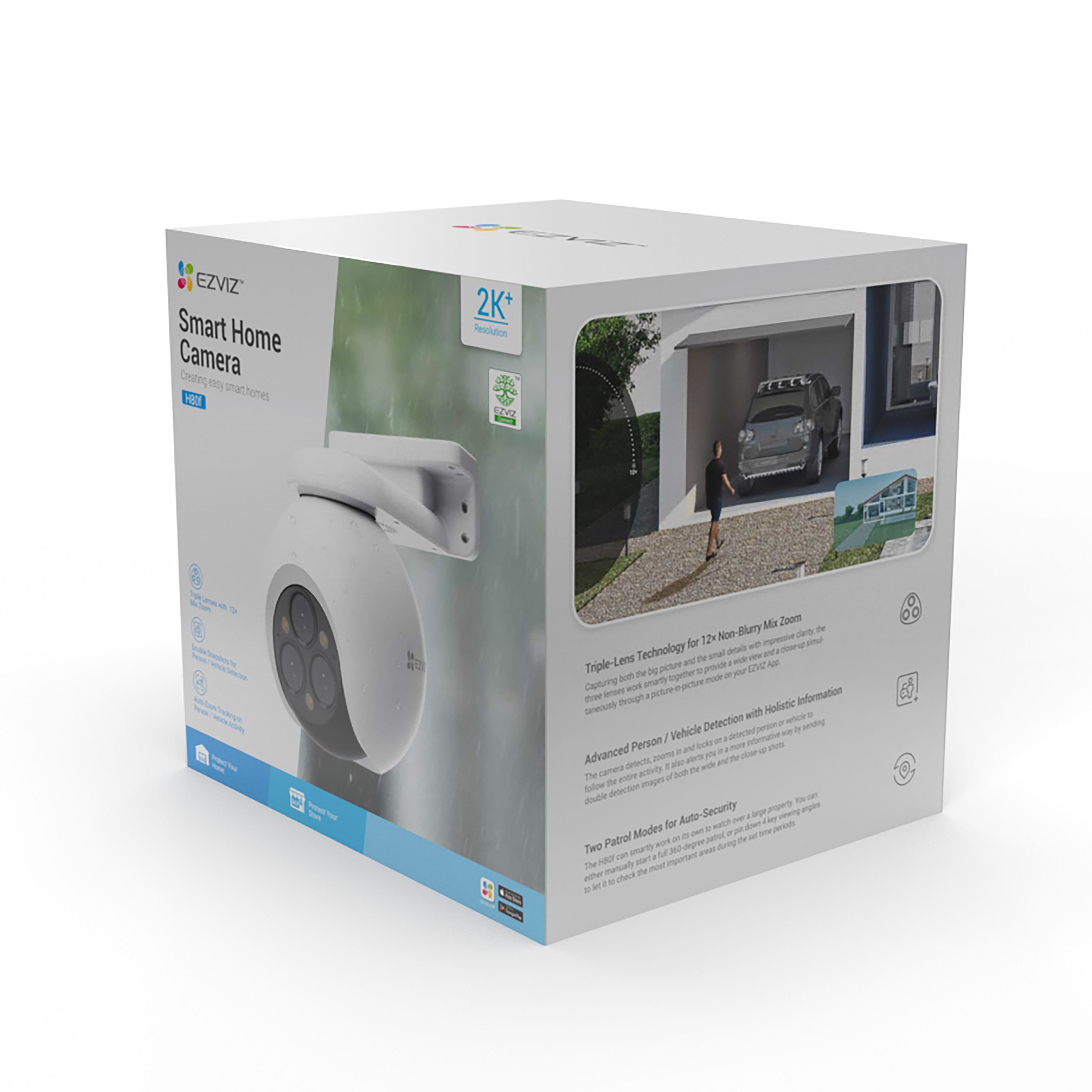 Cámara exterior Ezviz  360 H80F Blanco-24