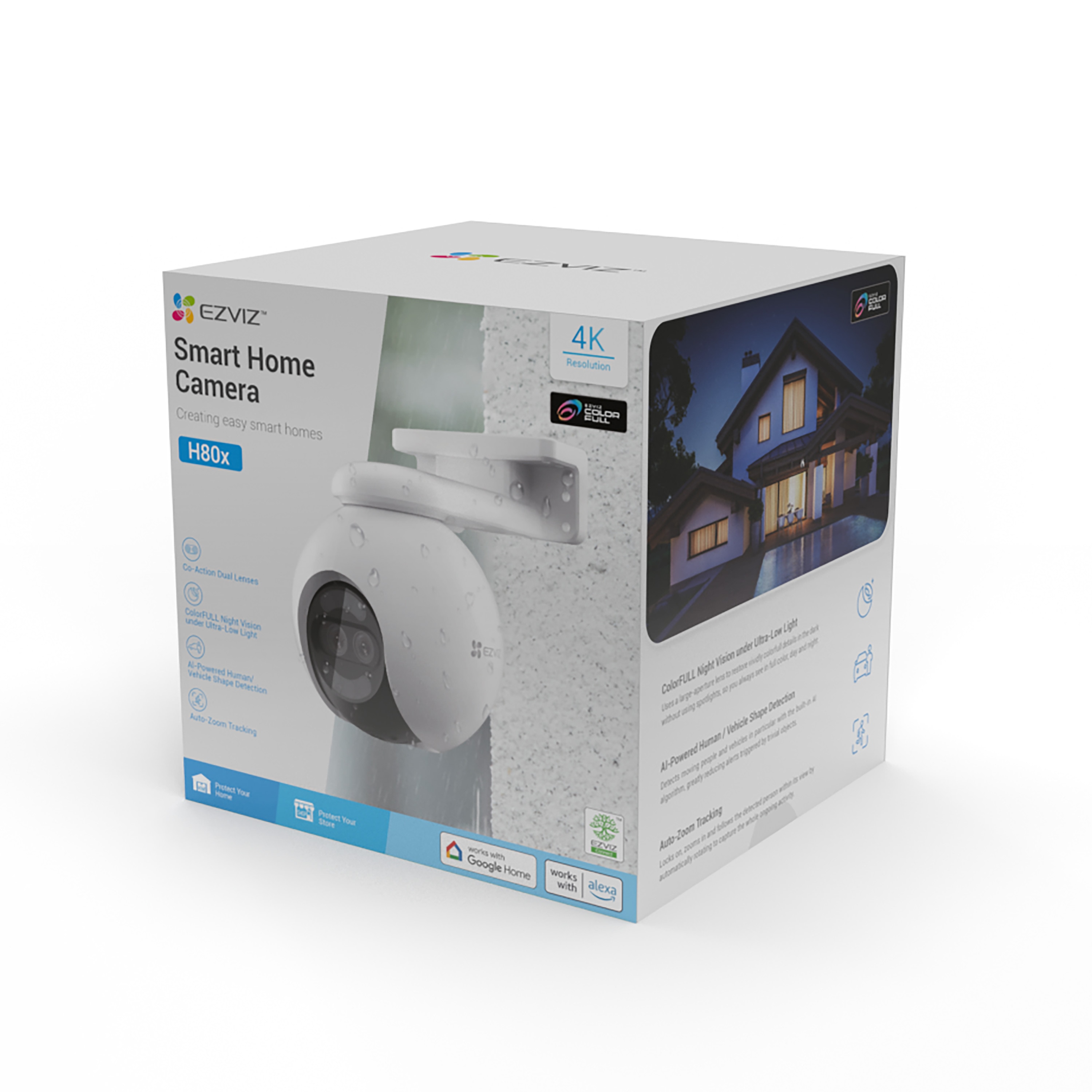 Cámara exterior Ezviz360 H80x Blanco-14