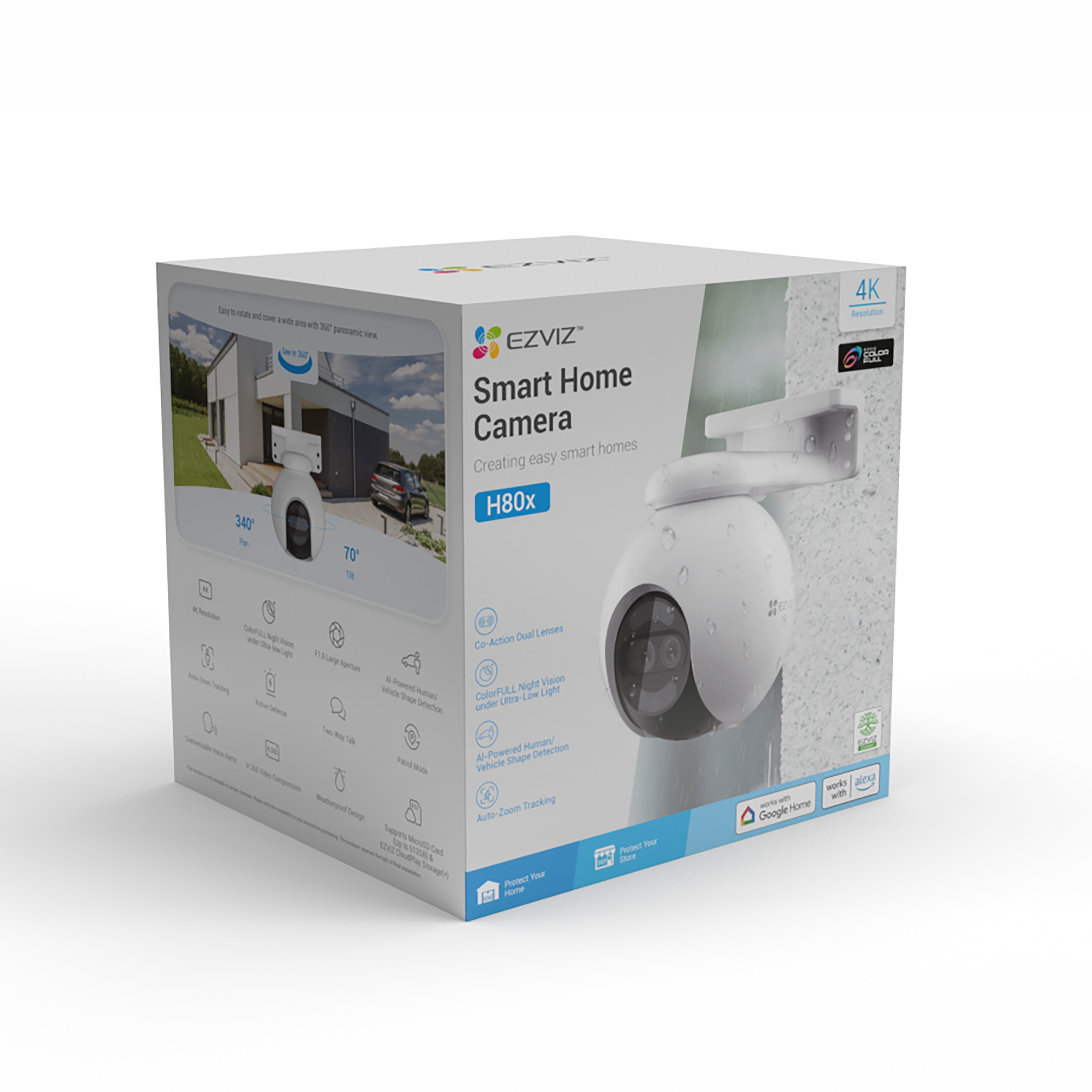 Cámara exterior Ezviz360 H80x Blanco-15