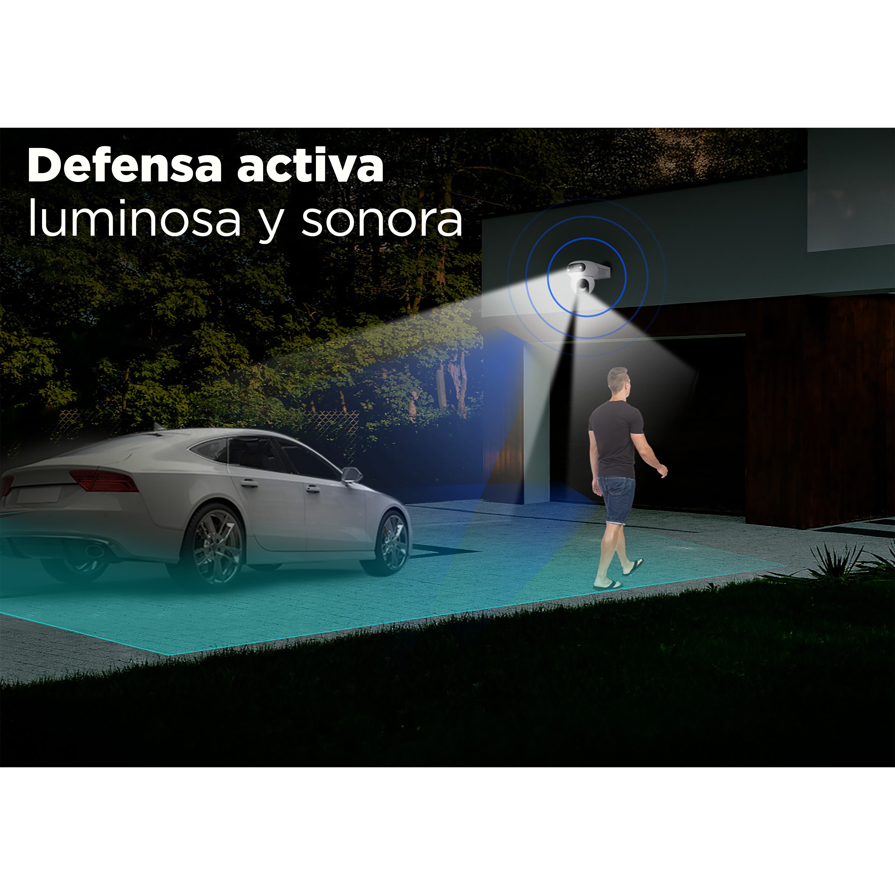 Cámara exterior Ezviz 360 H90 Blanco-9