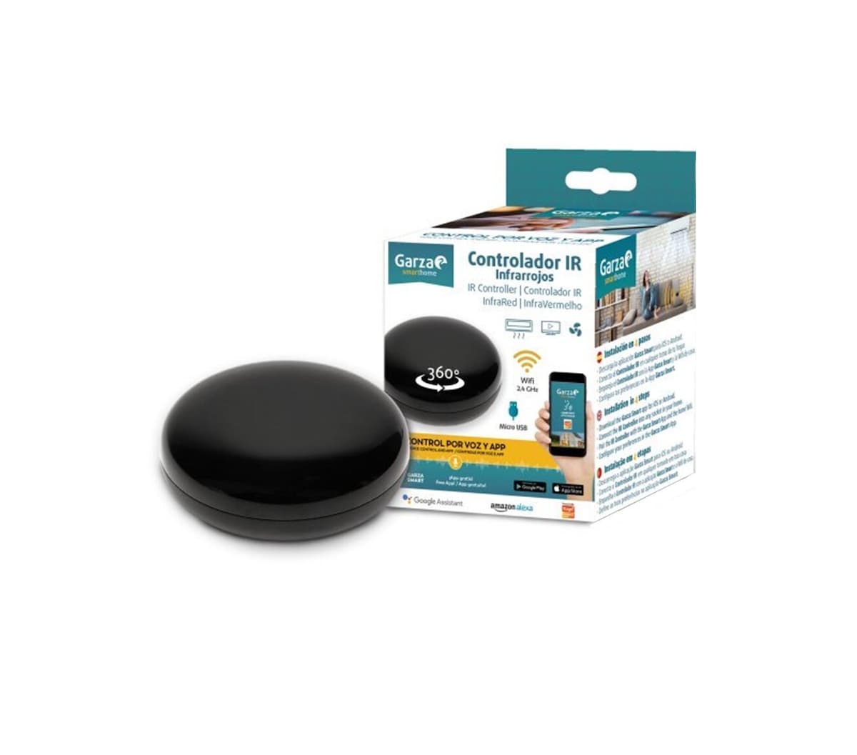 Controlador IR Smart WiFi Negro-3