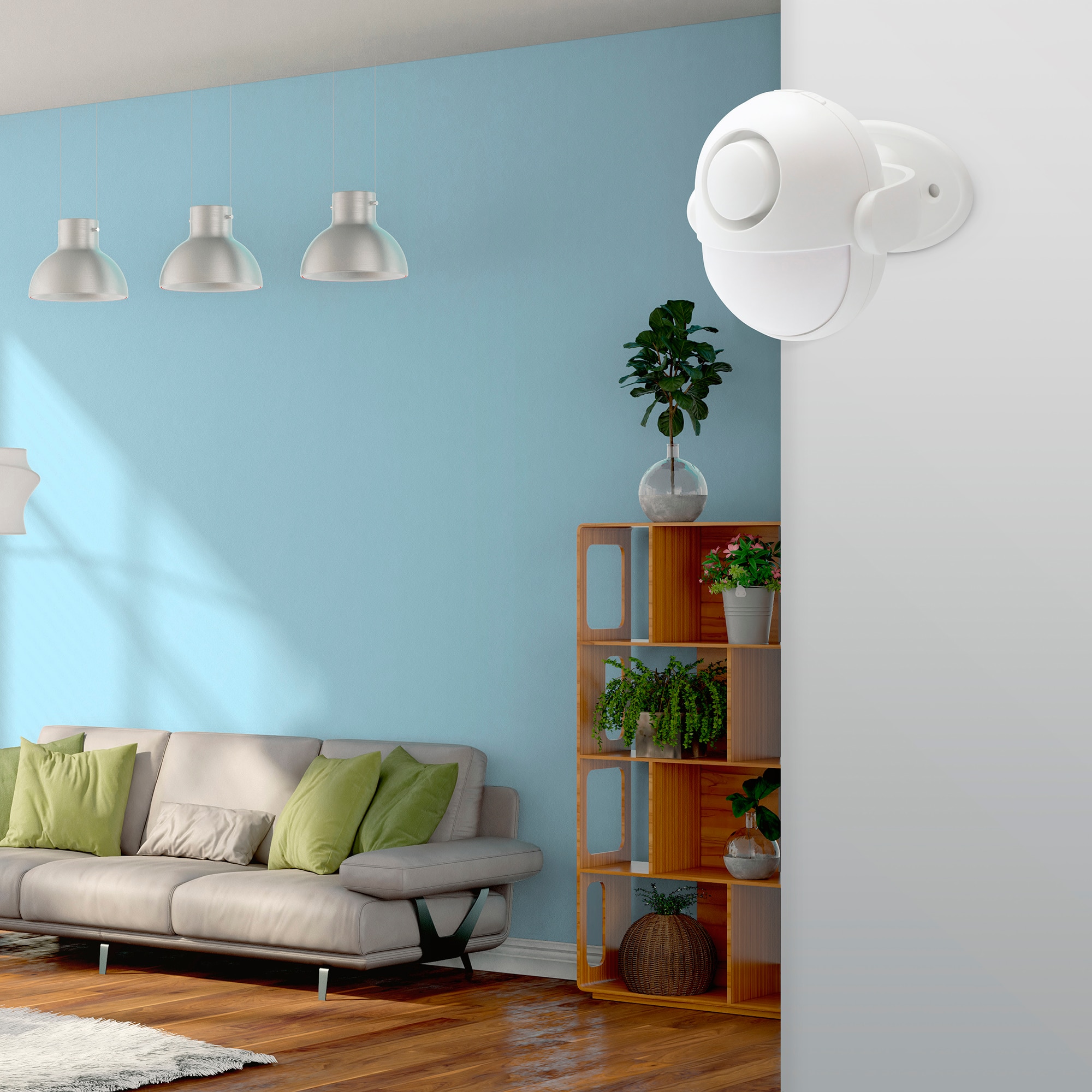 Sirena Inteligente Wi-Fi con Detector de Movimiento Blanco-2