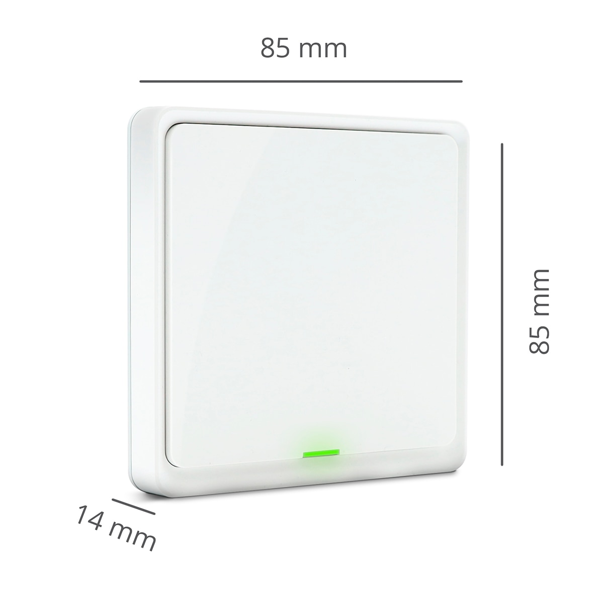 Interruptor Inteligente sin Cable 1 Botón Zigbee Blanco-8