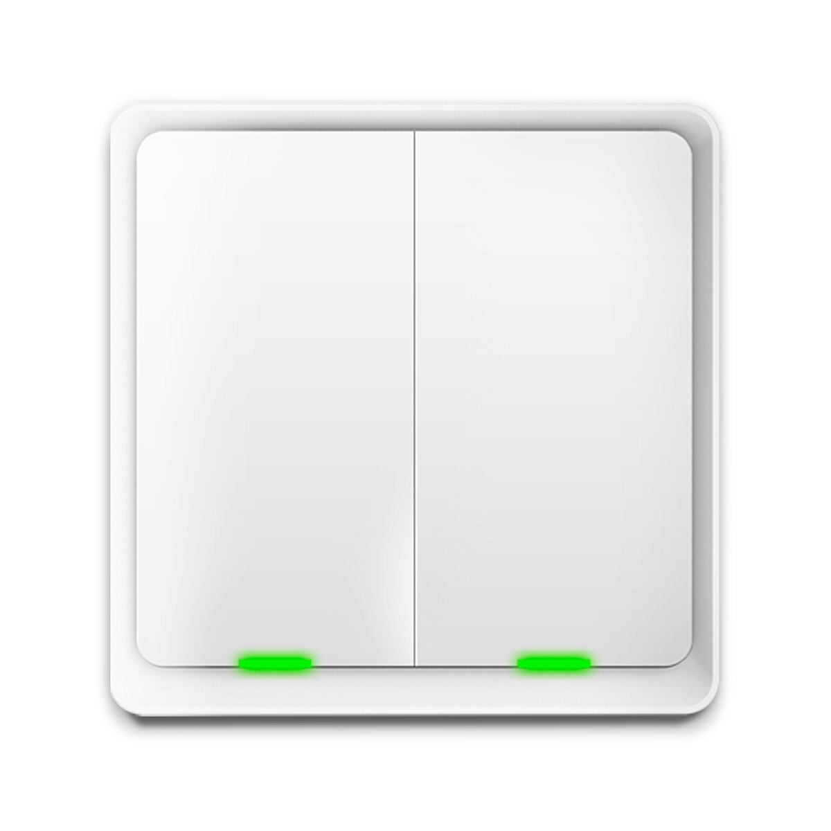 Interruptor Inteligente sin Cable 2 Botones Zigbee Blanco-4