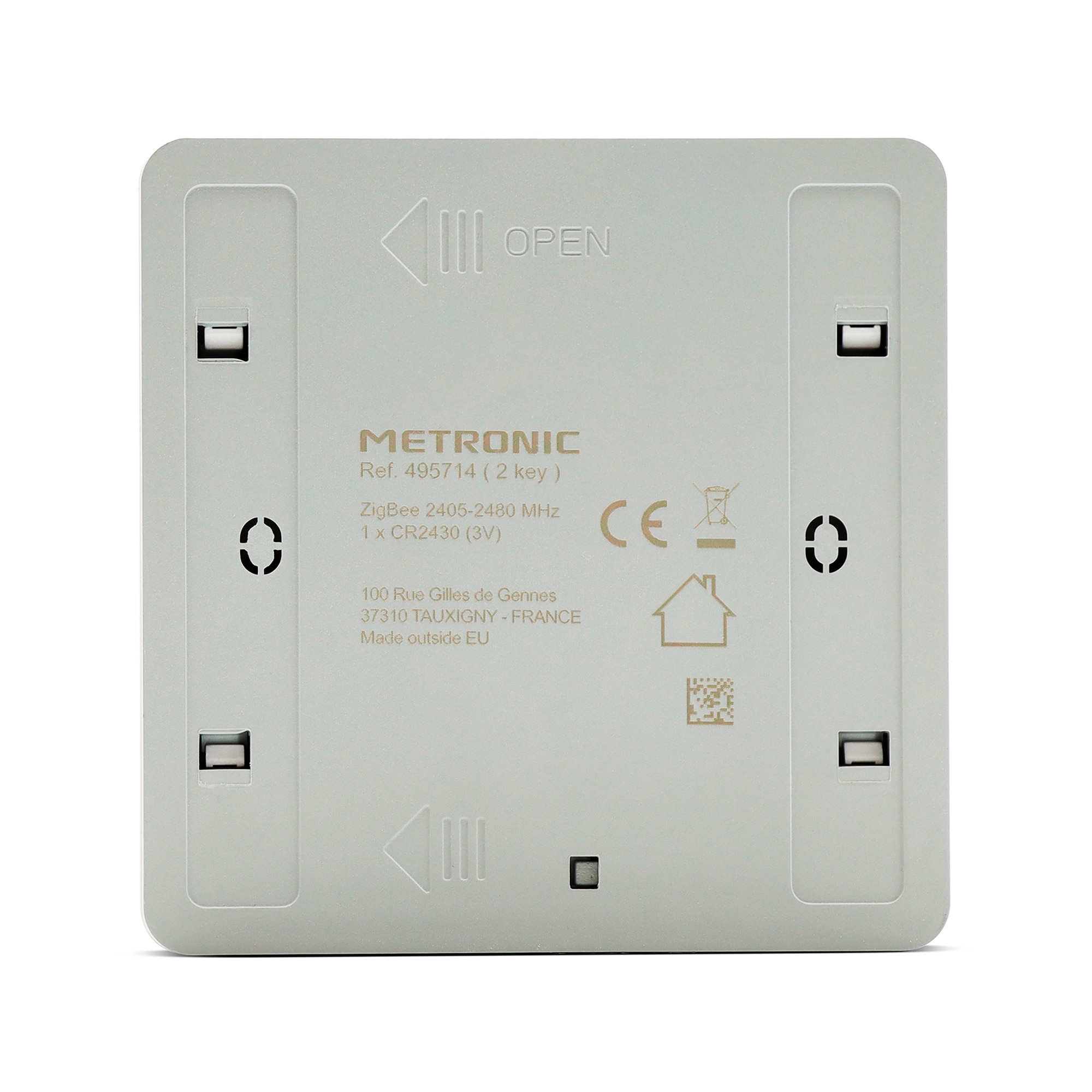Interruptor Inteligente sin Cable 2 Botones Zigbee Blanco-7