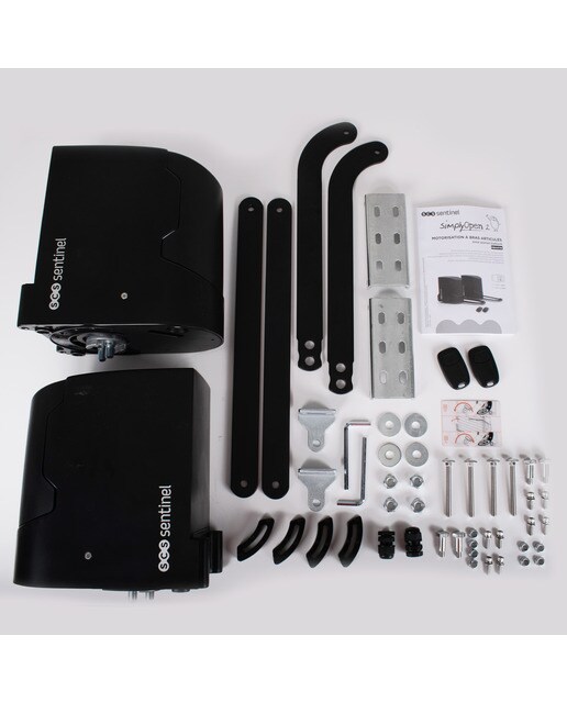 Motor de Porta Batente SimplyOpen 2 24 V Preto-6