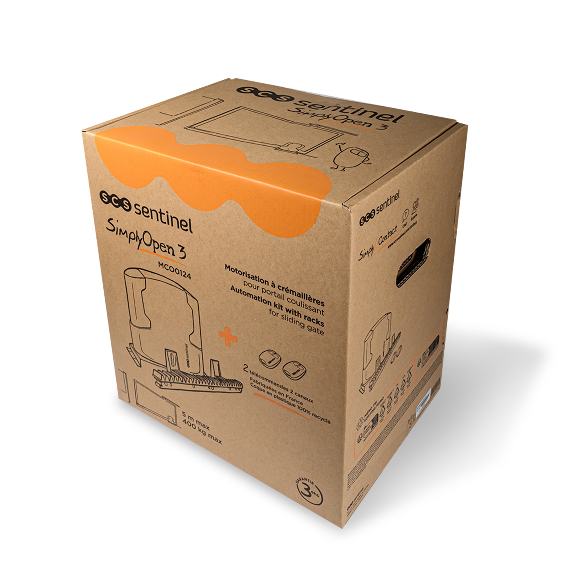 Motor de Puerta Corredera SimplyOpen 3 24V Negro-8