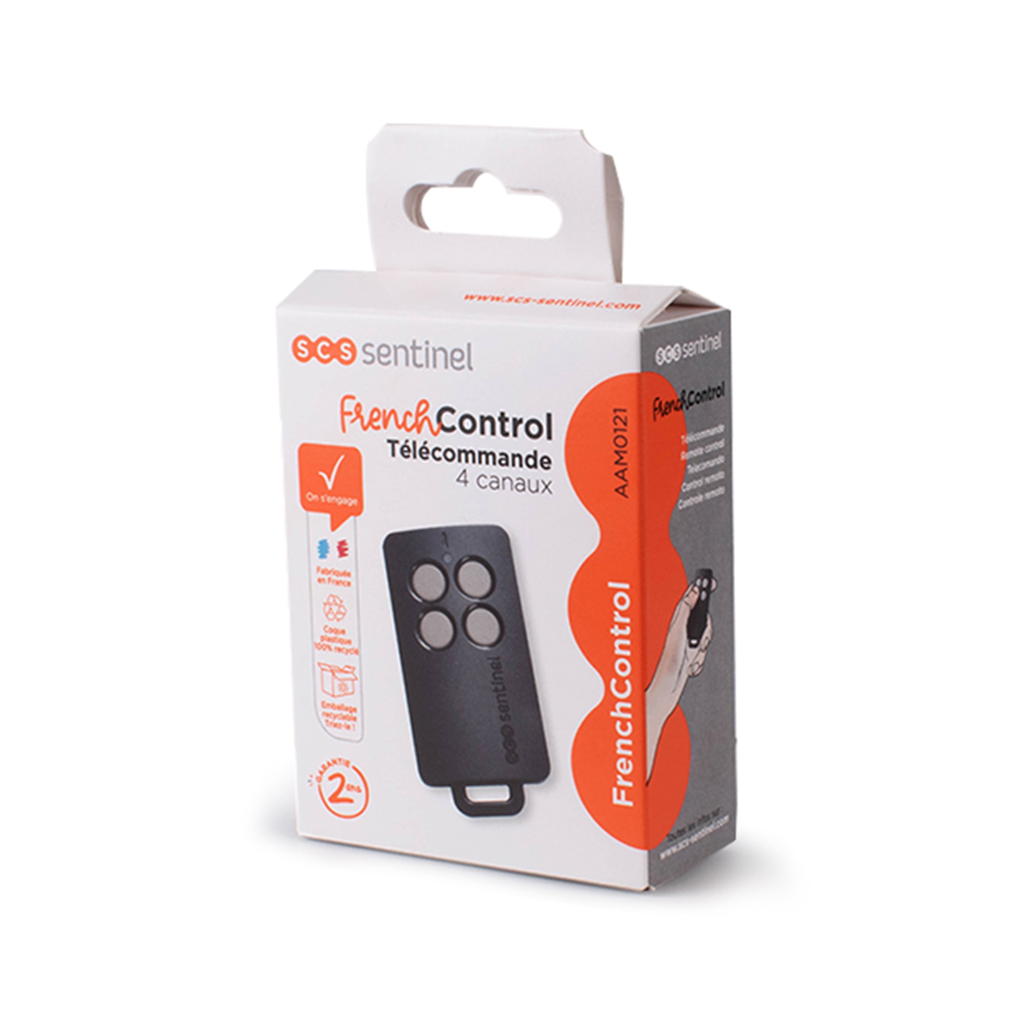 Controlo Remoto 4 Canais FrenchControl Cinzento-8
