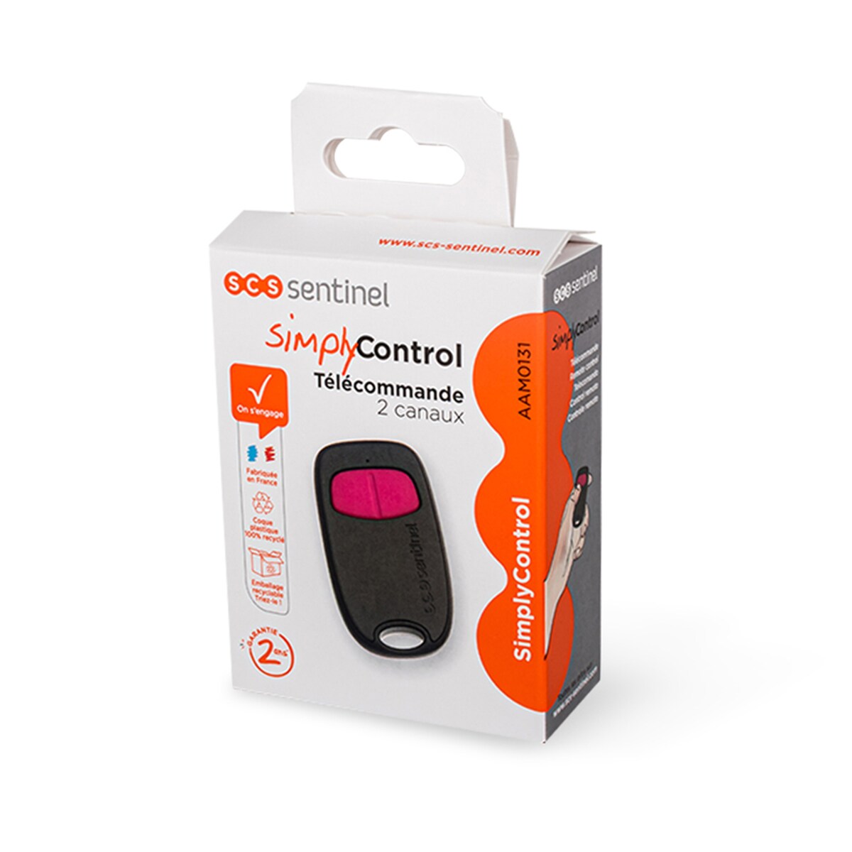 Control Remoto 2 canales SimplyControl Fucsia-6