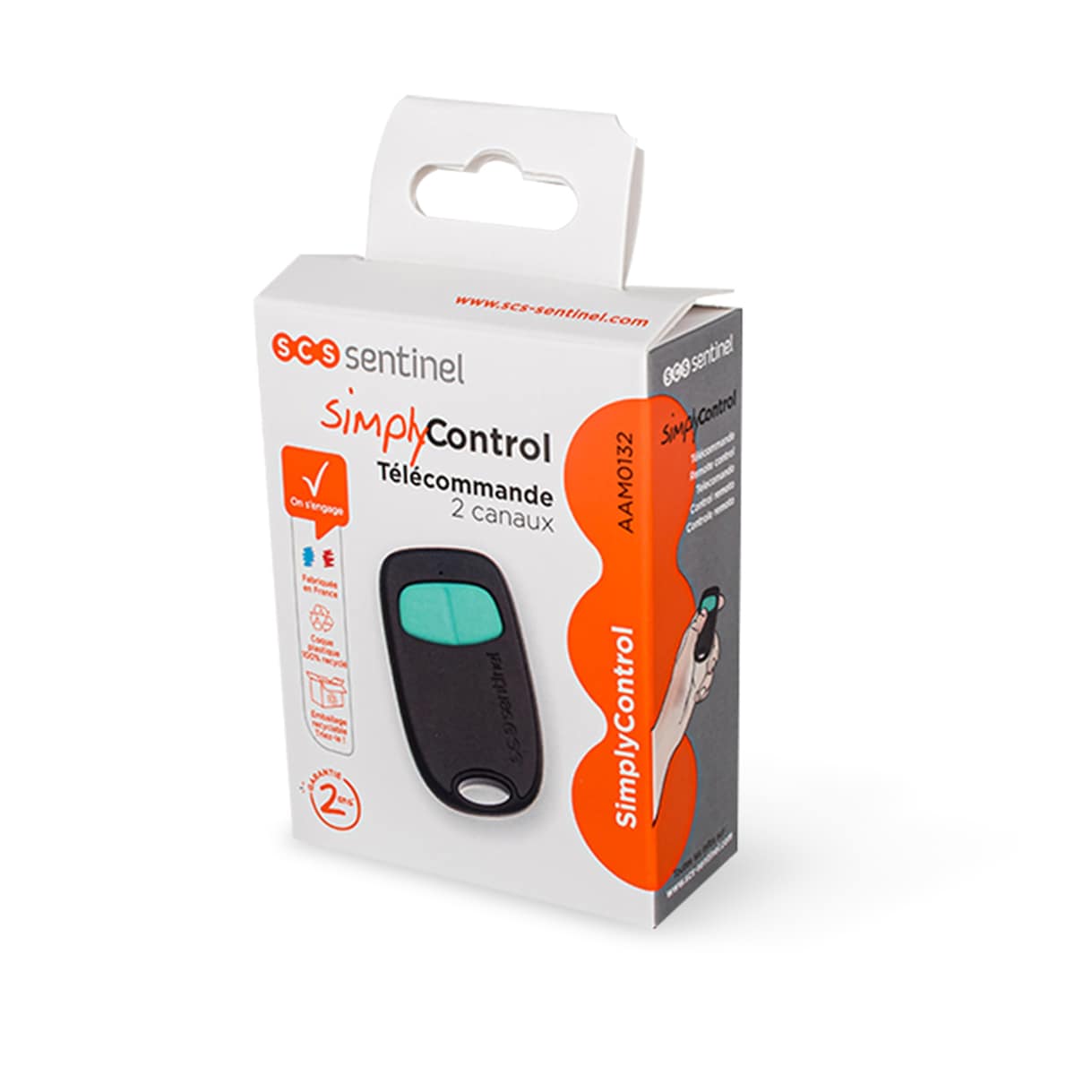 Control Remoto 2 canales SimplyControl Turquesa-5