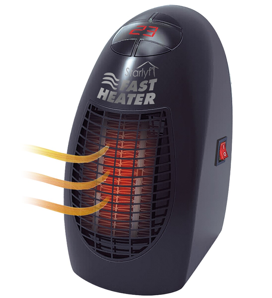 Aquecedor Elétrico Rápido Fast Heater Preto-1