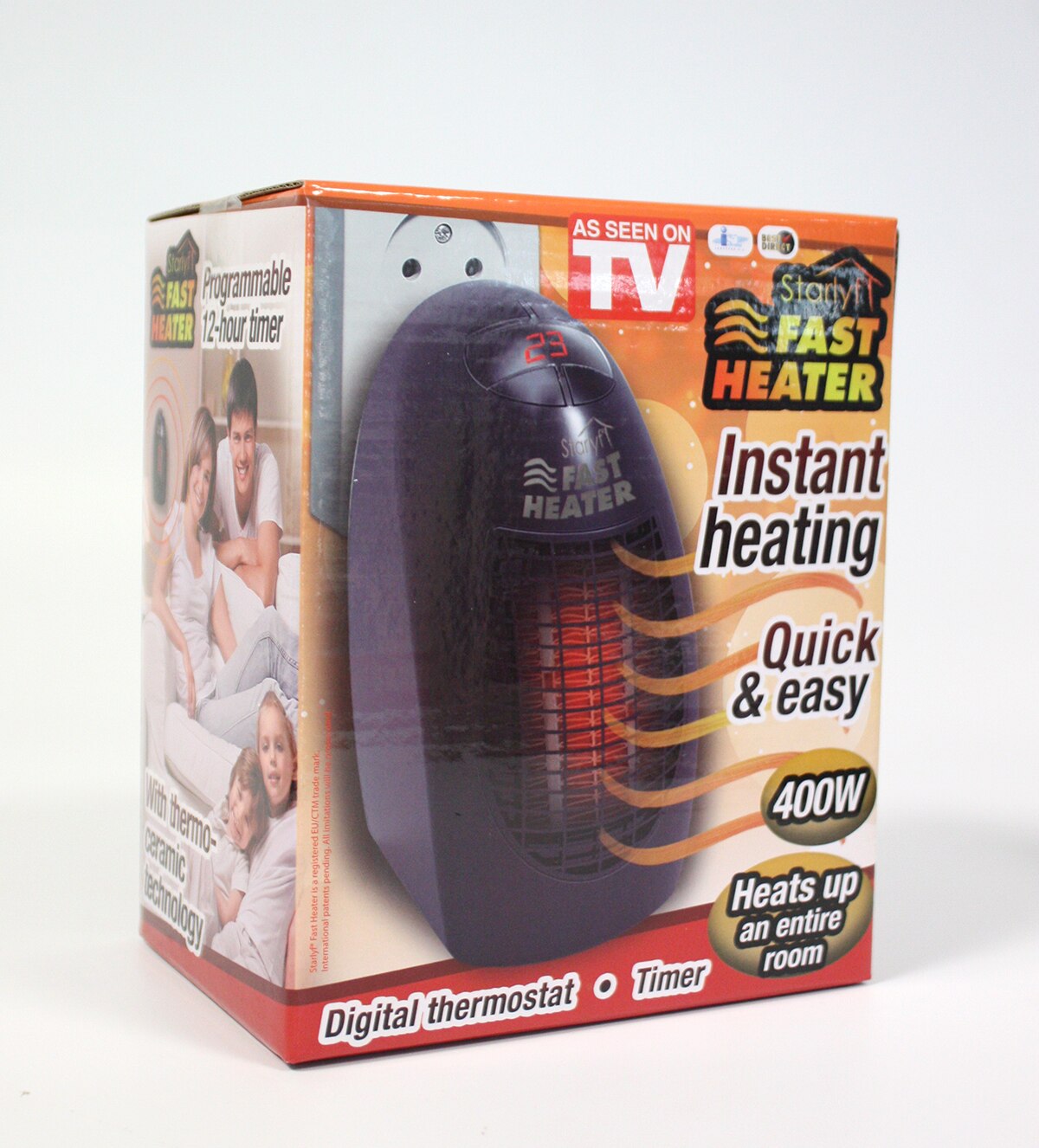 Aquecedor Elétrico Rápido Fast Heater Preto-9