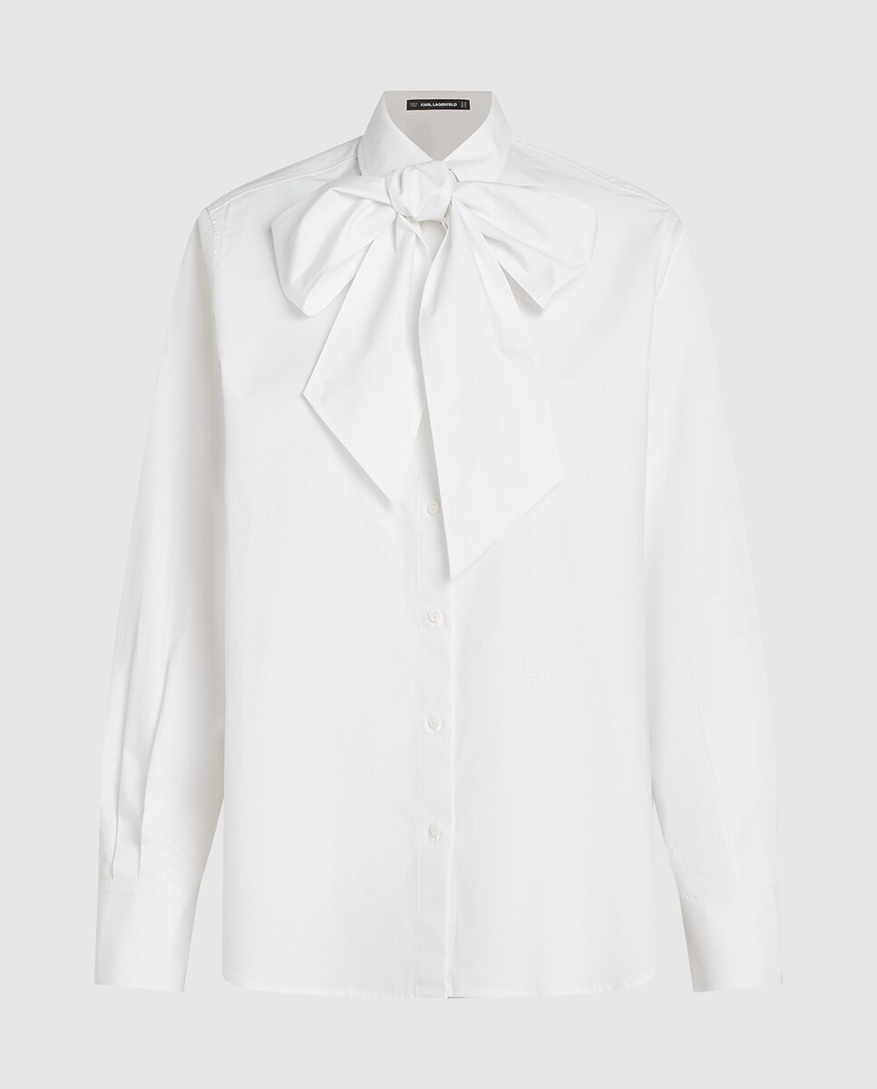 Blusa com Laço Desmontável Branco-4