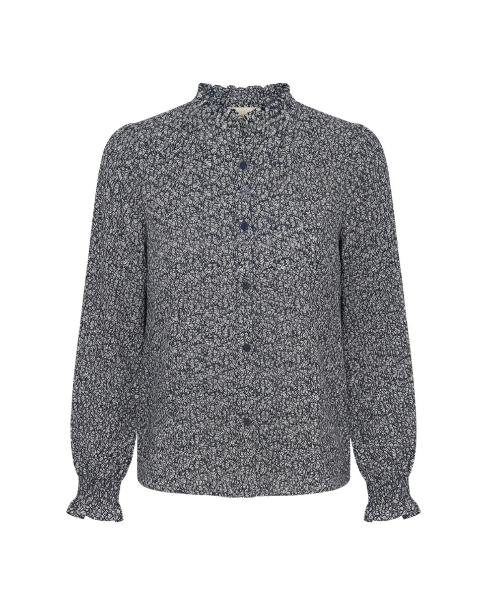 Camisa Flor Amalfi - Polin et Moi - Azul marino Azul marino-5