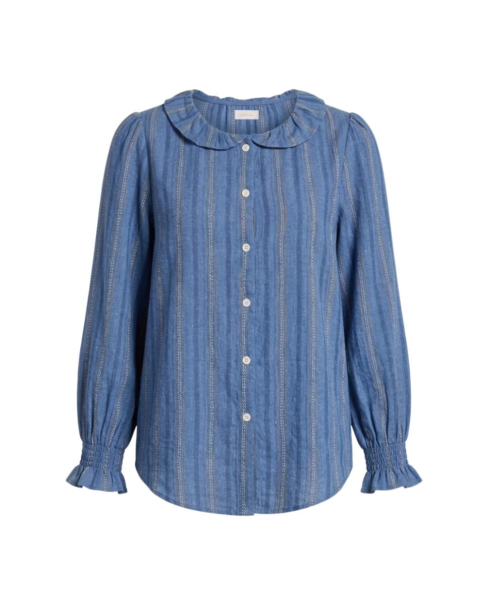 Imagen 6 de Camisa manga 3/4 rayas - Polin et Moi - Azul marino Azul marino