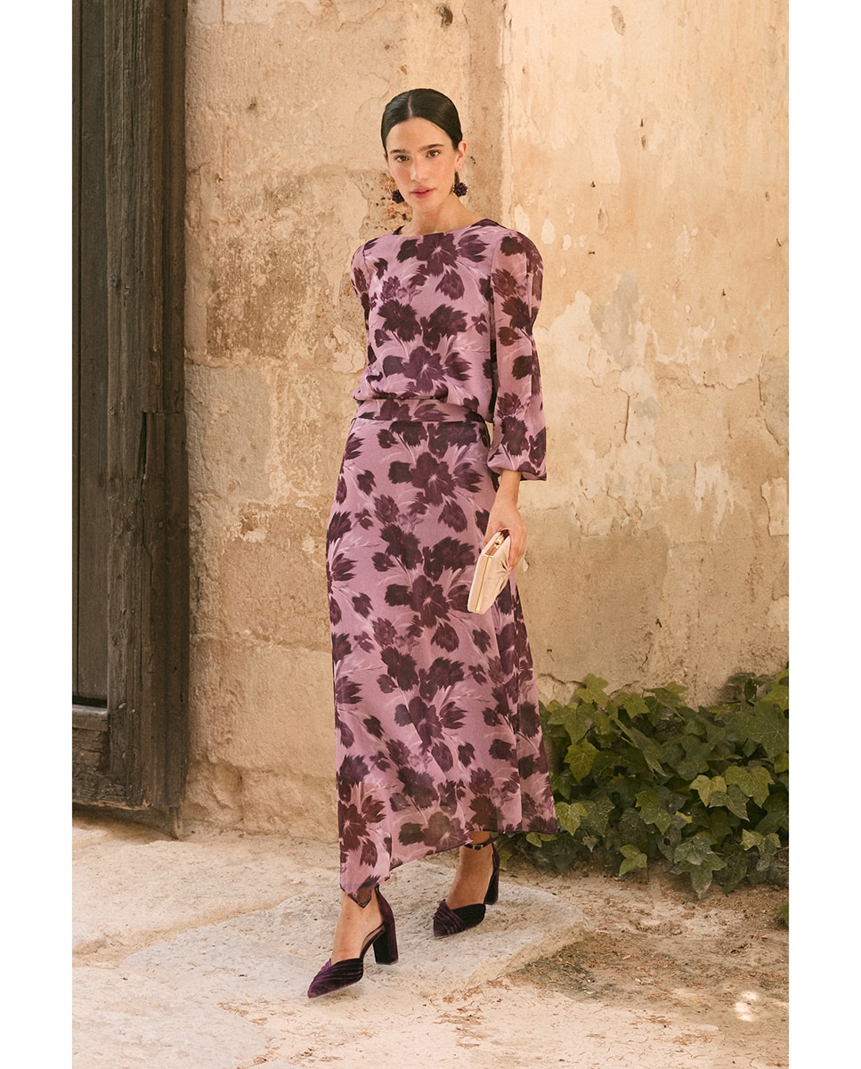 Imagen 3 de Blusa invitada estampado floral - Polin et Moi - Lila Lila