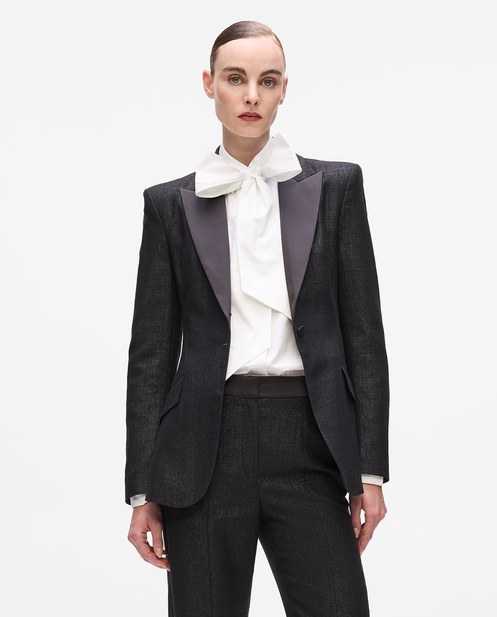 Imagem 0 de Blazer em Tecido Metalizado