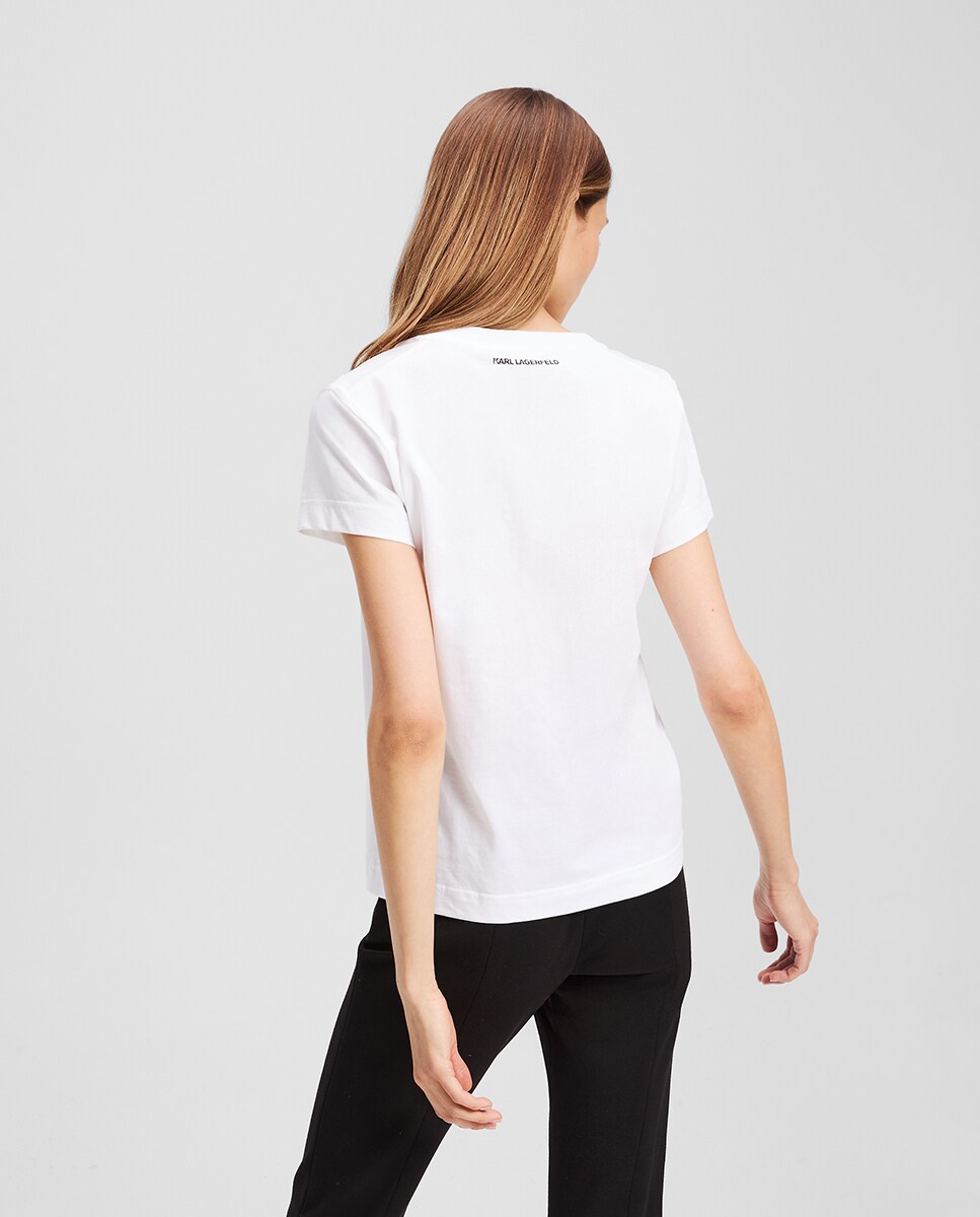 T-shirt com Decote em Bico Rue St. Guillaume Branco-2