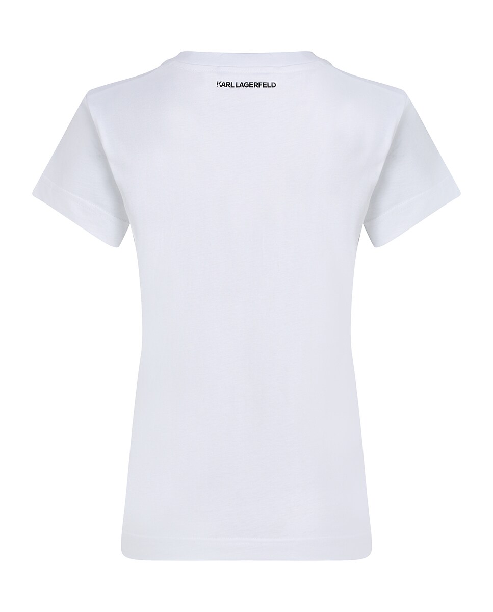 T-shirt com Decote em Bico Rue St. Guillaume Branco-5