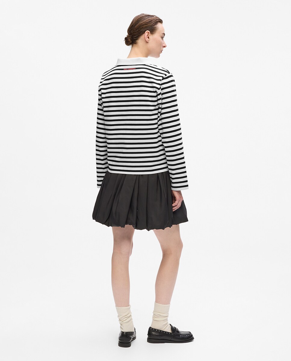 Polo às Riscas Ikon Preto-2