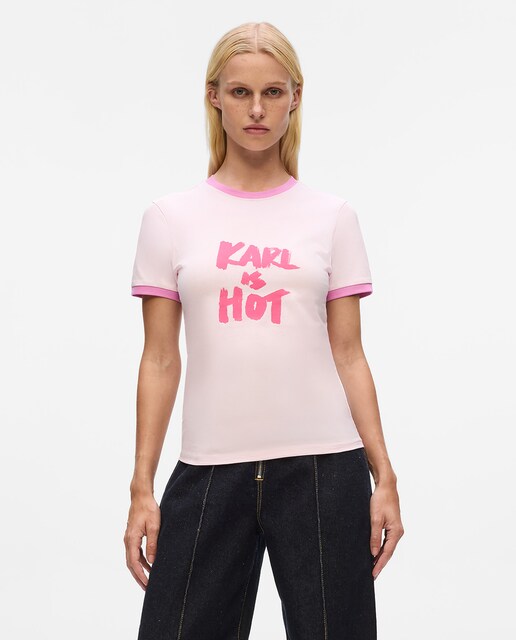 Imagem 0 de T-shirt Casual Karl is Hot