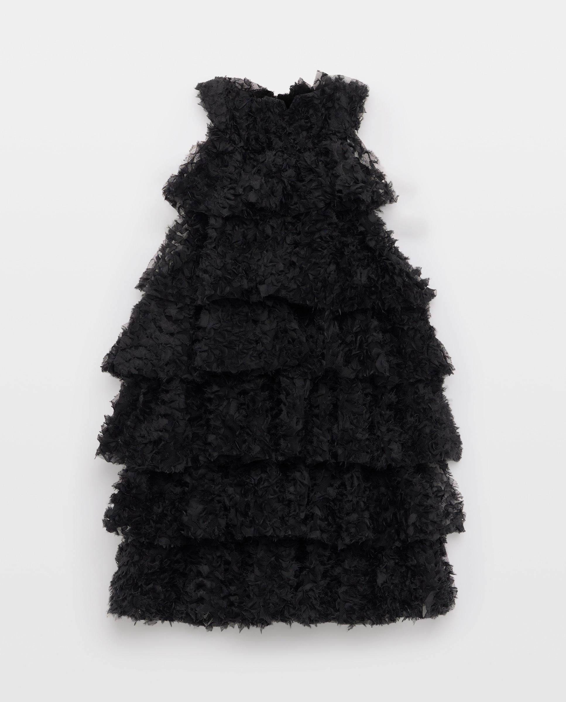 Top de Malha com Folhos Preto-5