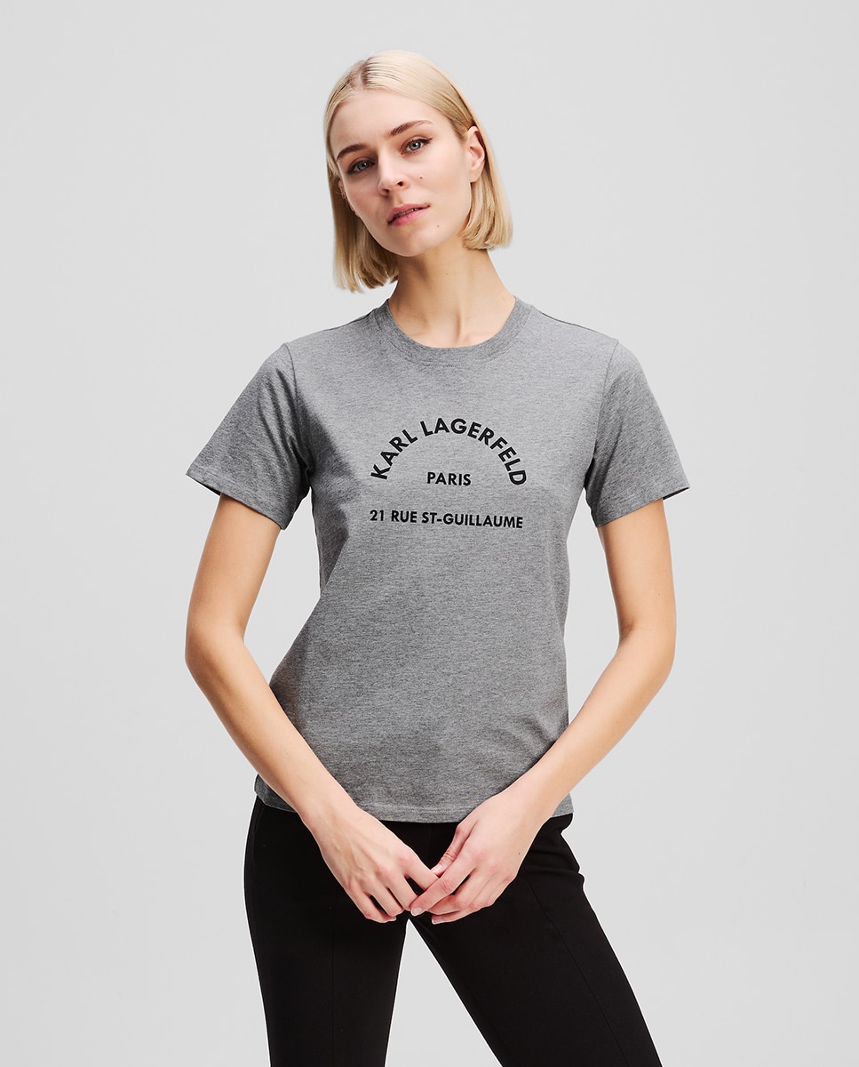 Imagem 0 de T-shirt com Decote em Bico Rue St. Guillaume