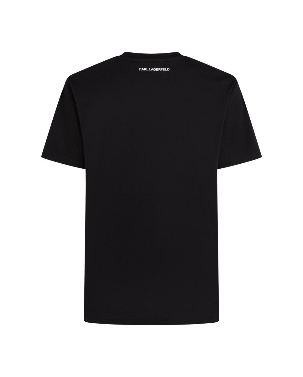 T-shirt Ikon com Manga Curta Preto-6
