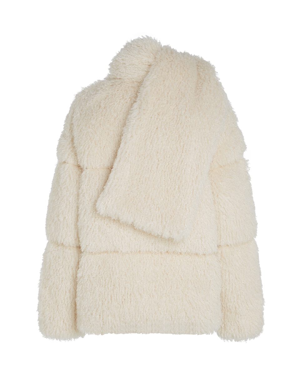 Sobretudo com Efeito de Pelo Cru-4