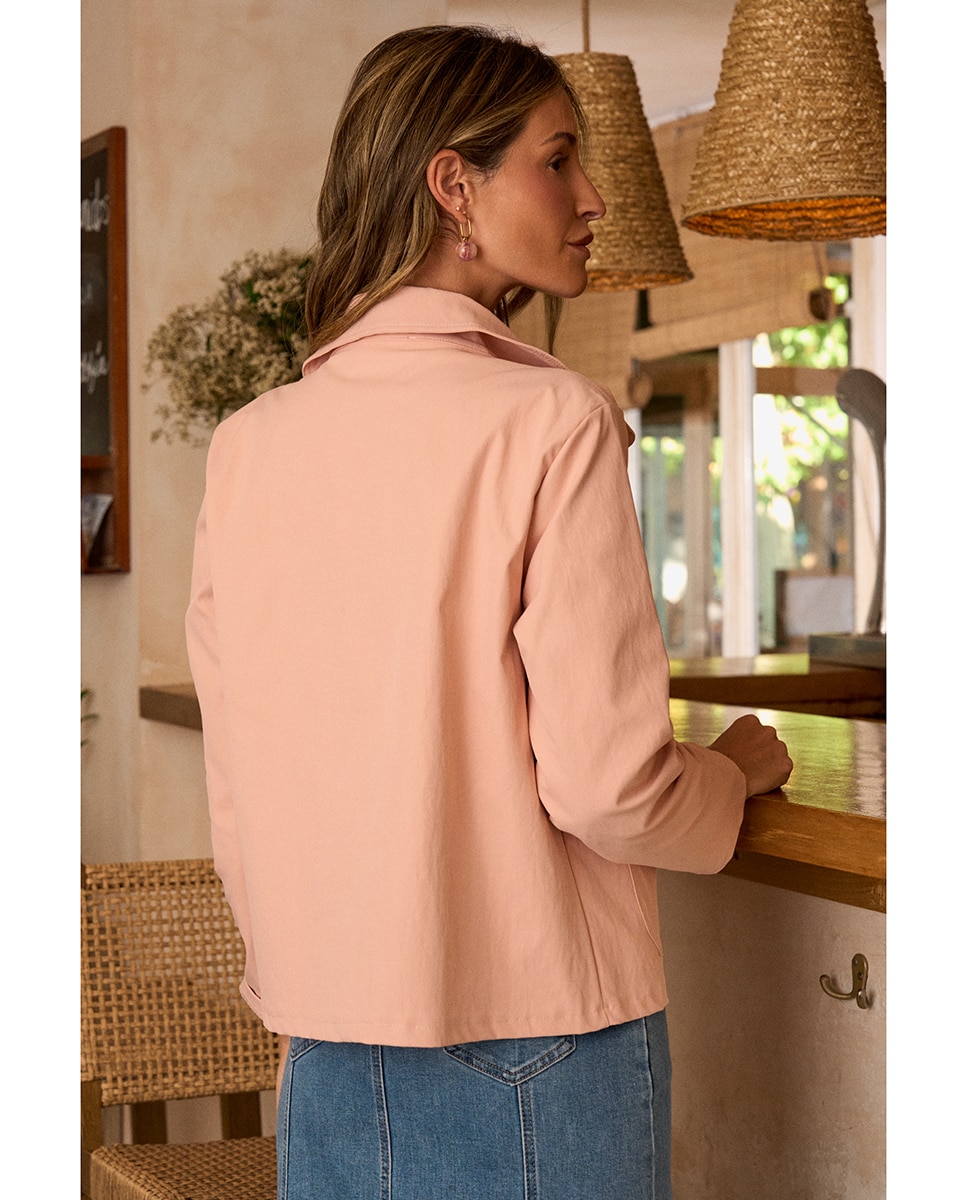 Cazadora Botones Gema - Polin et Moi - Rosa Rosa-2