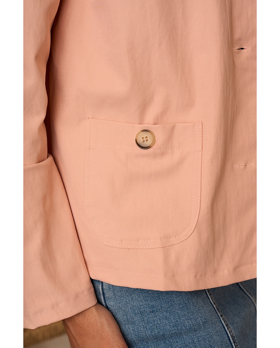 Cazadora Botones Gema - Polin et Moi - Rosa Rosa-4