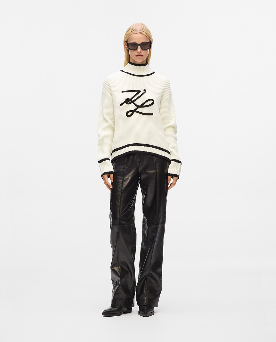 Sweatshirt de Malha Canelada Autograph Cru-6