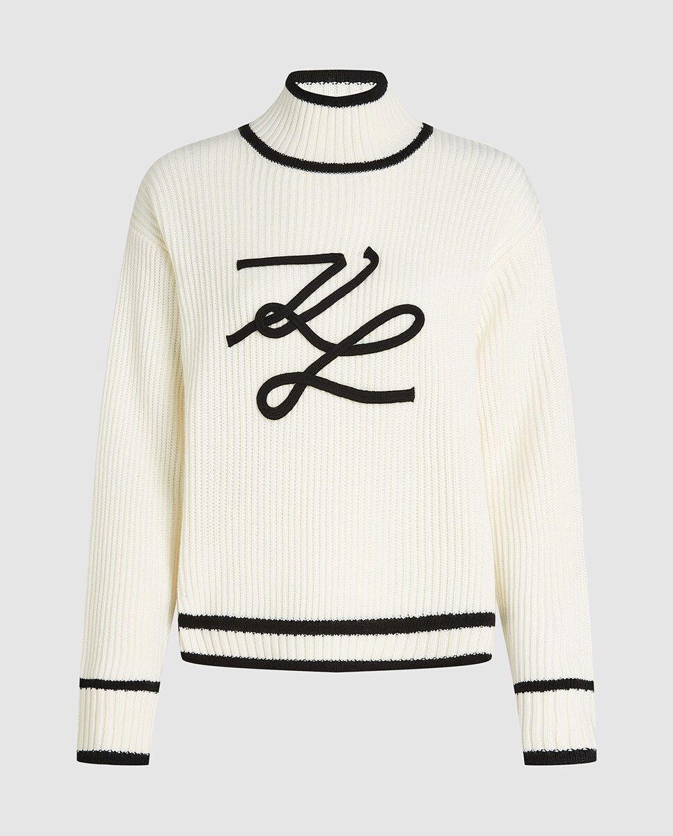 Camisola de Malha Canelada Autograph Cru-4