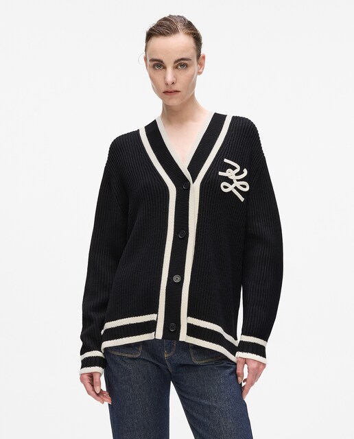 Imagen 0 de Cardigan punto canalé autograph Karl Lagarfeld