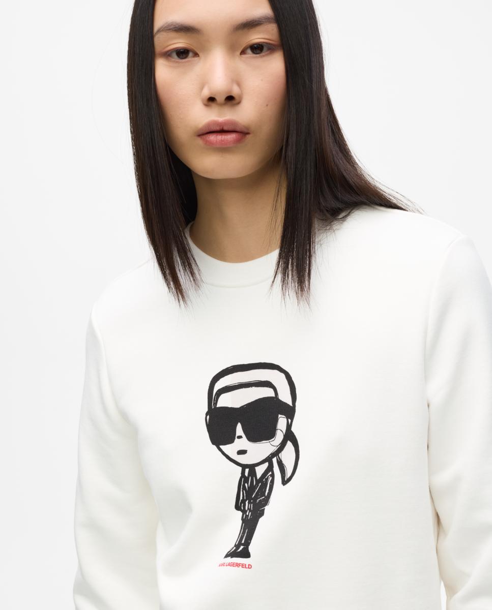 Sweatshirt Ikon com Efeito Aquarela Pretos-3