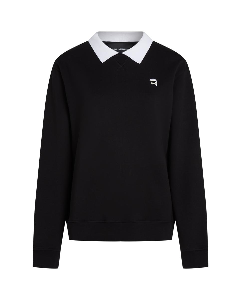 Sweatshirt Ikon com Detalhe na Gola Pretos-5