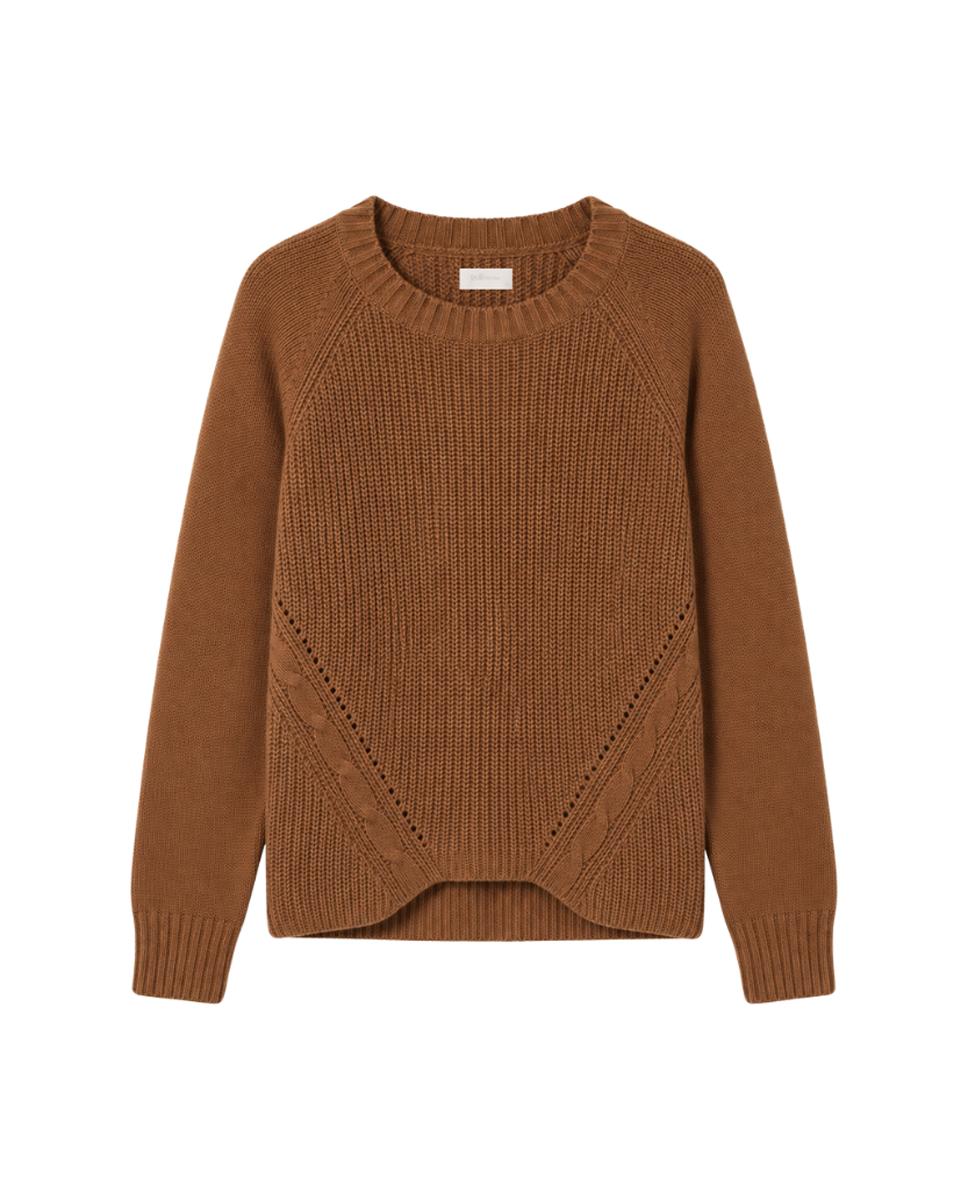 Imagen 6 de Jersey fino con textura - Polin et Moi - Marrón oscuro Marrón oscuro