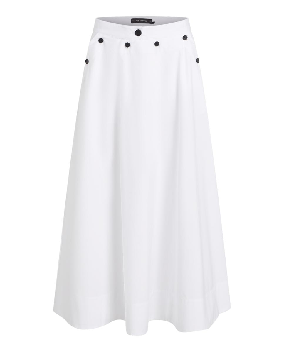 Saia Midi com Folhos Multicolor-5
