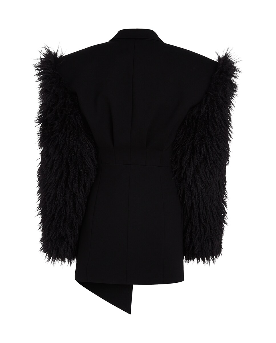 Vestido Tipo Blazer Preto-6