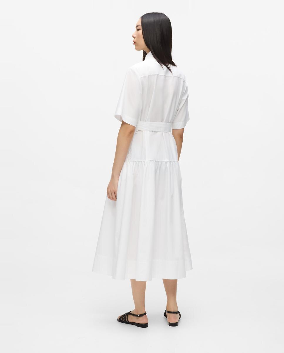 Vestido de mujer tipo camisa maxi - Karl Lagerfeld - Blanco Blanco-2