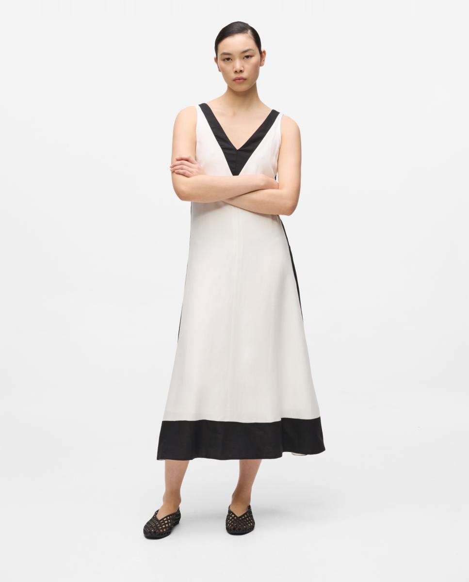 Karl Lagerfeld - Vestido de mujer maxi de lino.